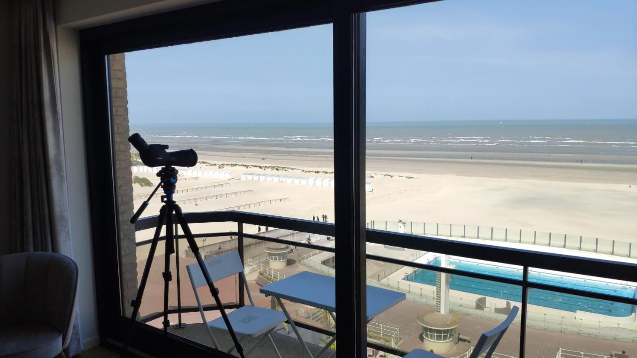 Zeezicht Vanop Het 6 De Verdiep Oostduinkerke Kültér fotó